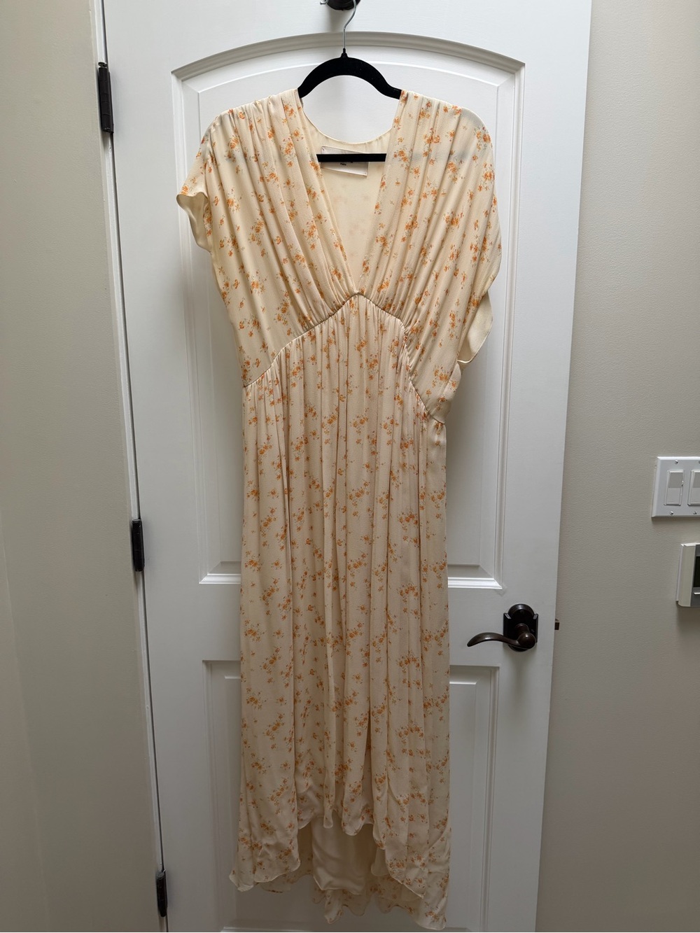 Celine 100% Silk Floral Maxi Dress – Size 40